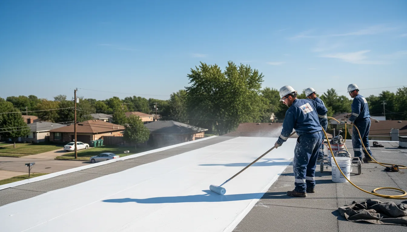 Commercial roof coating in Bolton, MA near me